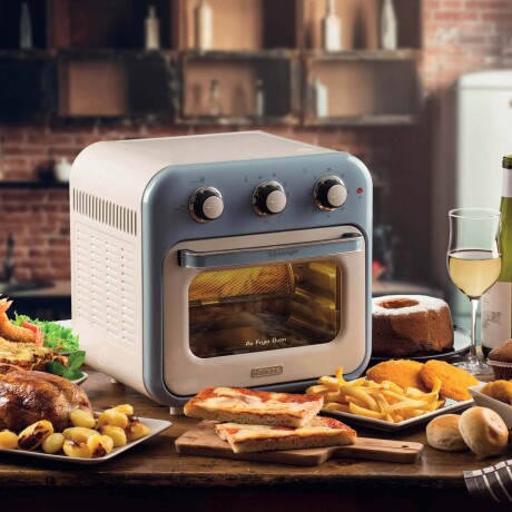 FREIDORA/HORNO VINTAGE 16-LITROS AZUL ARIETE 4632