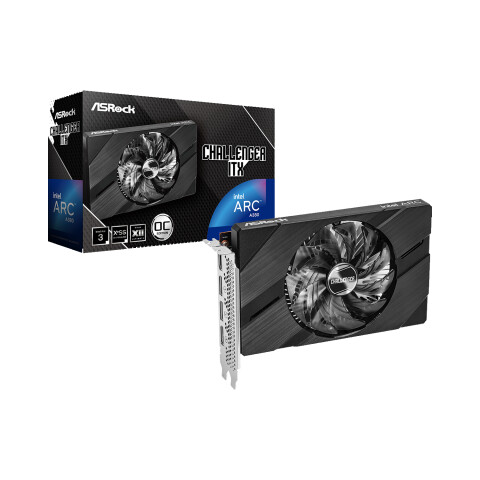 Tarjeta Gráfica Asrock Intel Arc A380 Challenger Itx 6 Gb Oc Gddr6 TARJETA ASROCK INTEL A380 CHALLENGER 6GB