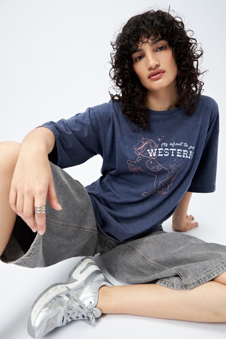 REMERA FREMI Azul Oscuro