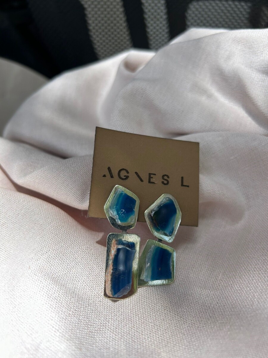 Cracked Earrings - Azul 