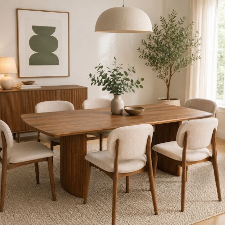 MESA DE COMEDOR CHANDLER marron - CUADRADO/A