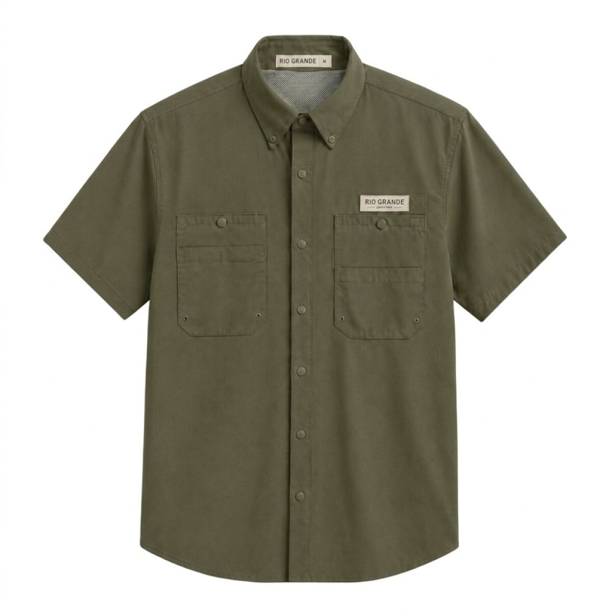 CAMISA MANGA CORTA FISHING VERDE 
