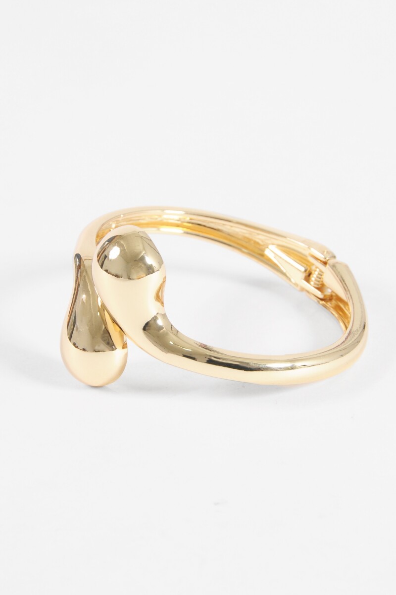 Pulsera cuff bold dorado