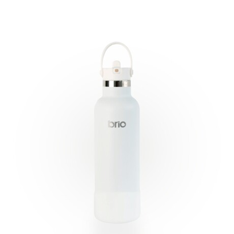 Set de lunchera de neopreno y botella de acero inoxidable 750ml brio set florcitas colores/blanco