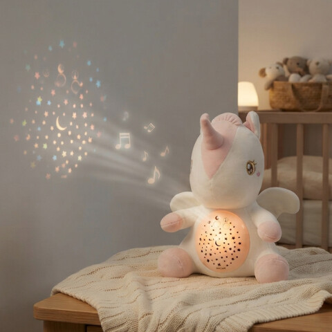 Veladora Unicornio con Música Colores Surtidos 27 cm U