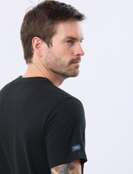 REMERA BÁSICA DE ALGODÓN Negro