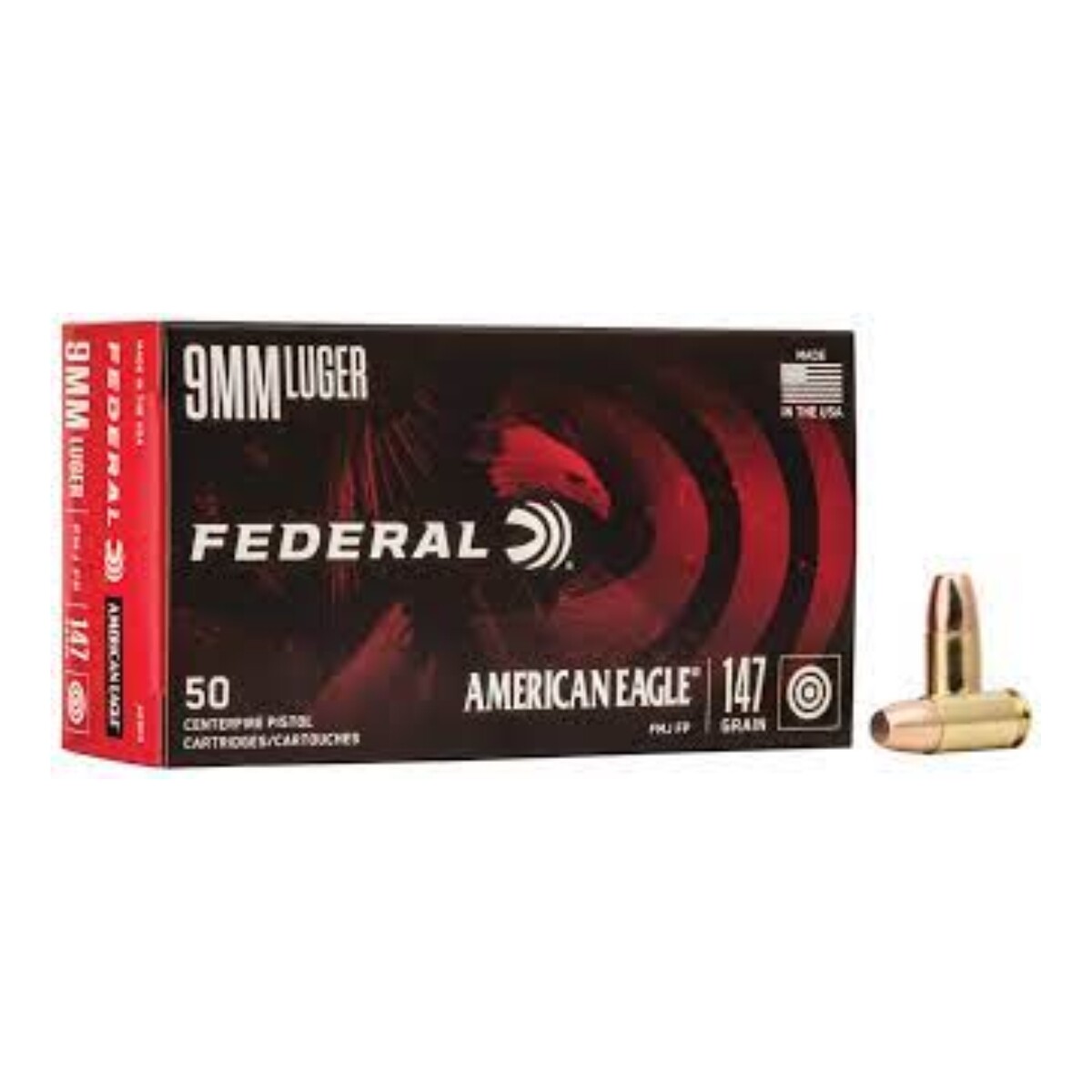 BALA FEDERAL CAL 9MM 124GRS 