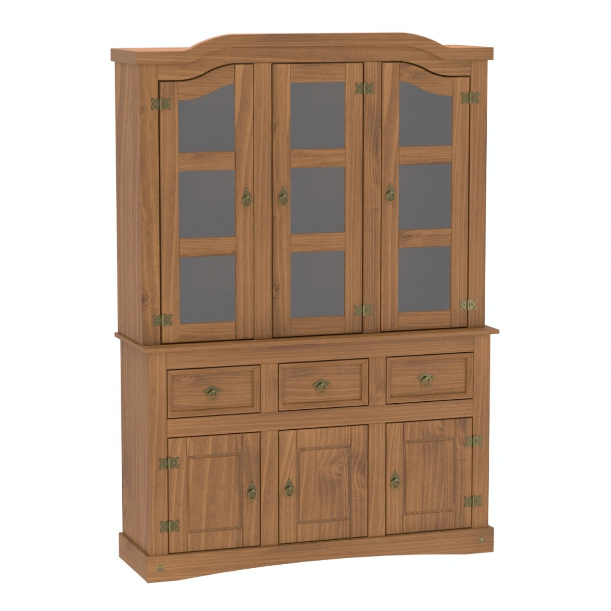 Cristalero Armario Lumax Aparador 6 Puertas y 3 Cajones 