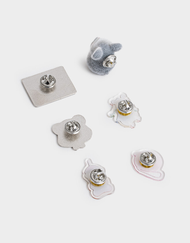 Pin Set X 6 Mini Pins - Combinacion Multicolor