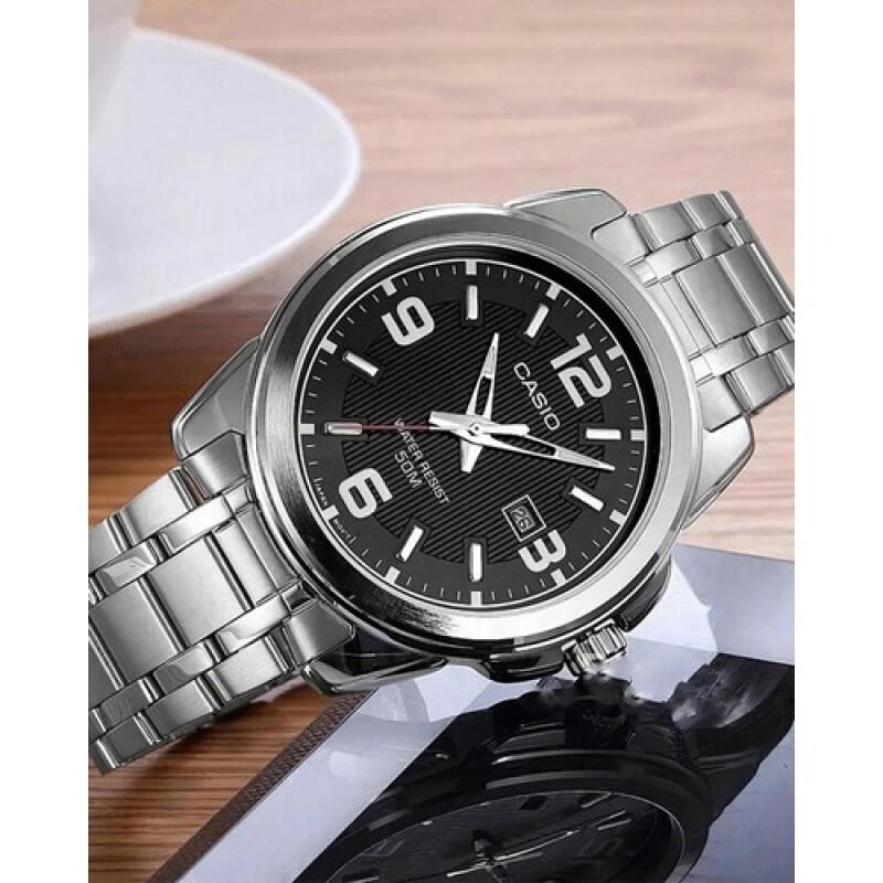 Reloj Análogo Casio MTP-1314D Resistente Al Agua Para Hombre Diseño Elegante Y Funcional Negro