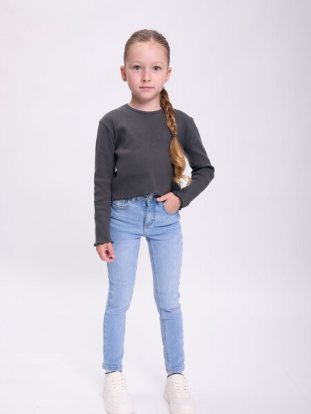 Pantalón jean skinny Azul Claro
