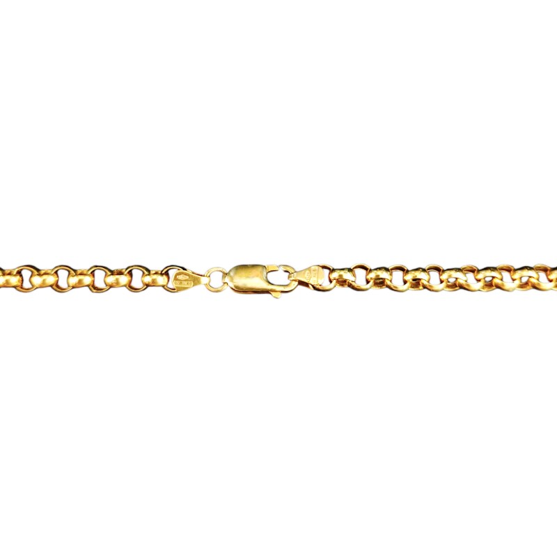 Cadena oro Rolo-Oro 18k -Sin Piedra-CD9501 sinpiedra