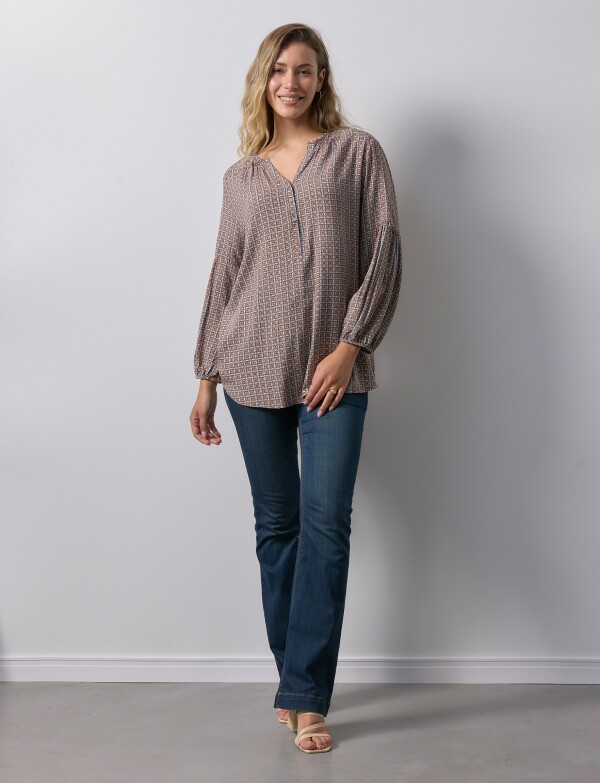 Blusa Print TOSTADO/MULTI