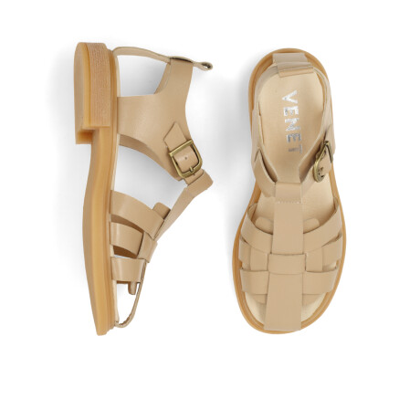 SANDALIAS VENET - CUERO NEREA BEIGE