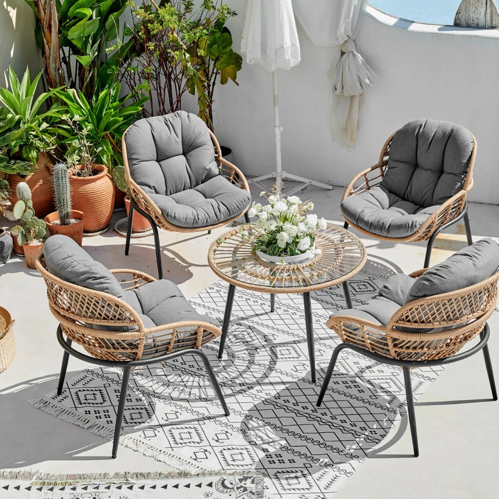 Juego Muebles De Jardin Versalles (Gris) Juego Muebles De Jardin Versalles (Gris)