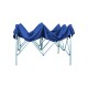 Gazebo Plegable de 3x3m Autoarmable Impermeable Filtro UV Estructura en Acero - Azul Gazebo Plegable de 3x3m Autoarmable Impermeable Filtro UV Estructura en Acero - Azul