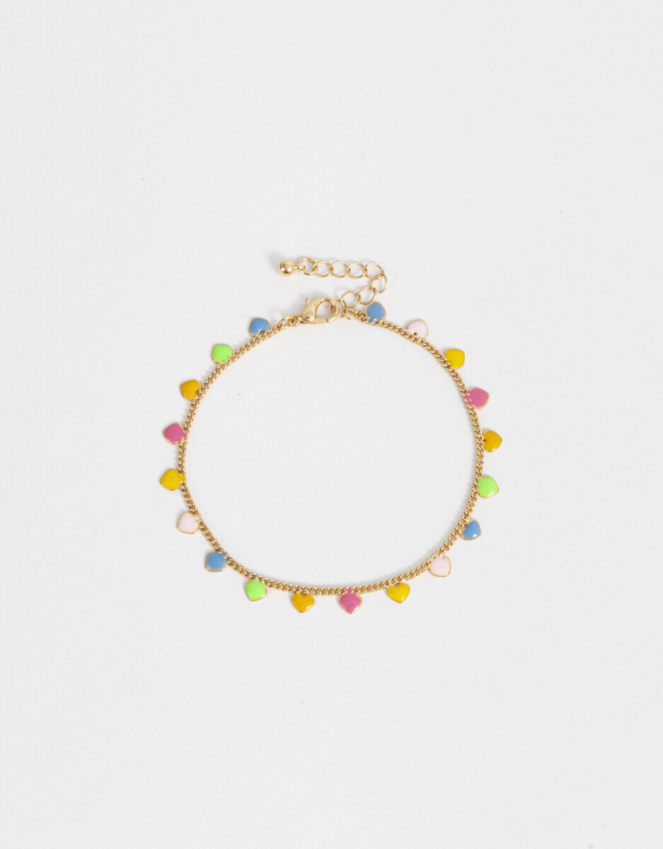 Pulsera Flexible De Corazones 