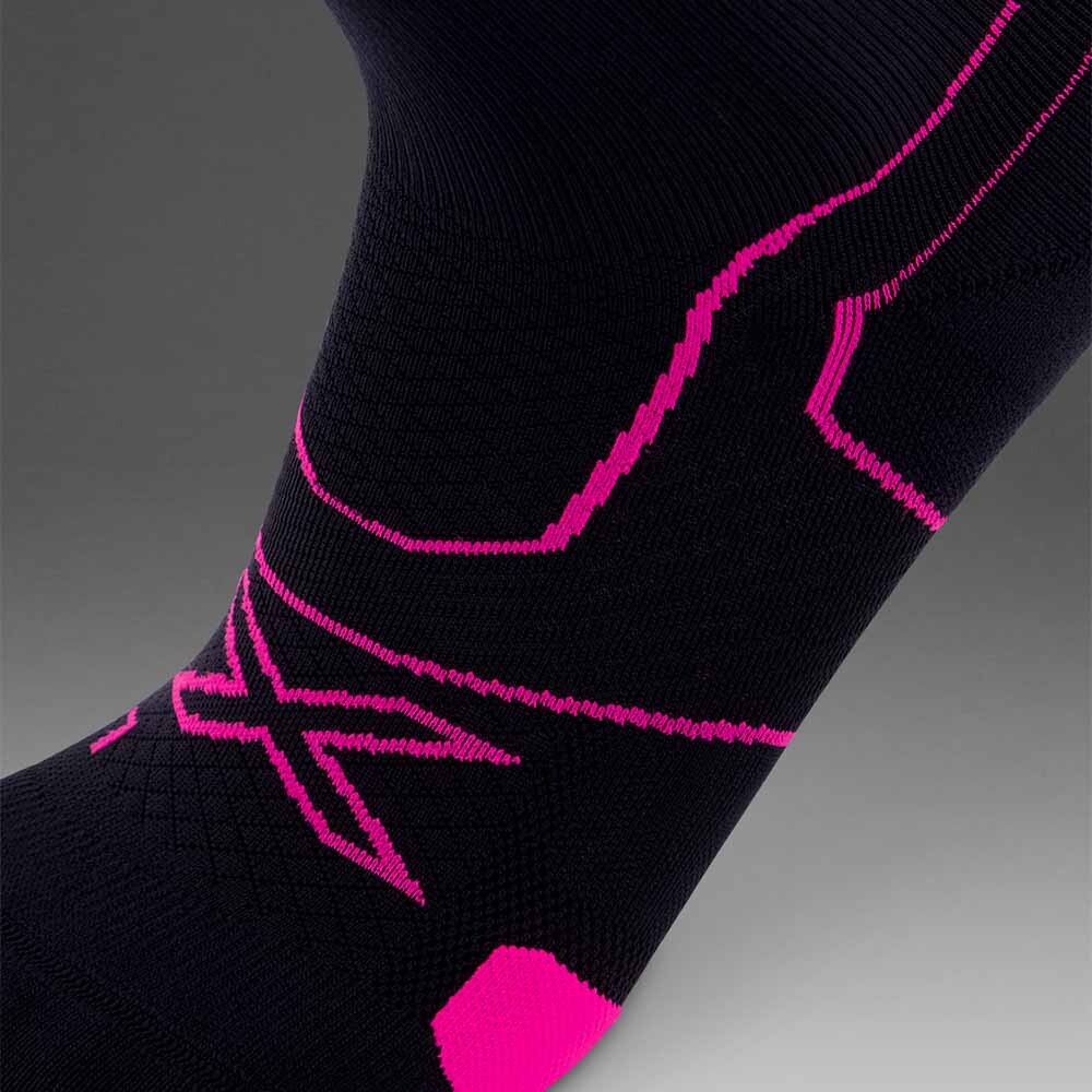 Medias Training Vectr Cushion Crew Socks Hombre Black/fuchsia