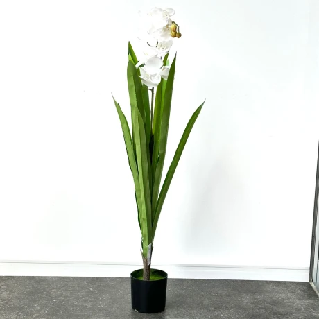 Planta Flor Artificial Maceta Plástico Alto 1m Planta Flor Artificial Maceta Plástico Alto 1m