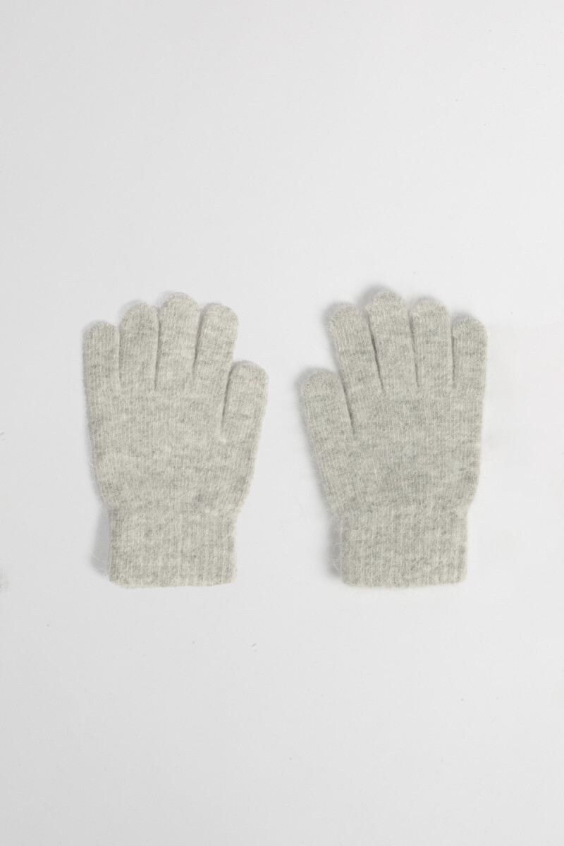 Guantes punto - Gris Melange 
