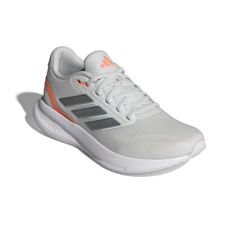 Championes Adidas Runfalcon 5 Mujer Gris Claro-naranja