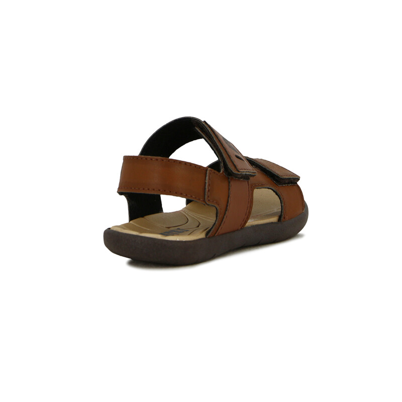 Country Itapua Sandalia Casual Tiras Ancha C/velcro Castaño-cafe