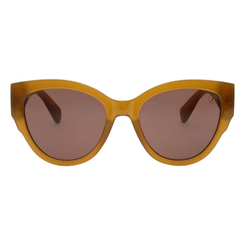 Lentes De Sol De Policarbonato Cat Anitta Marrón/Caramelo