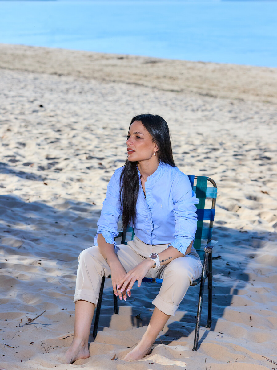 Camisa Clara - Celeste 