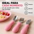Set X3 Cubiertos Infantiles Marcus & Marcus Agarre Fácil Rosa 1