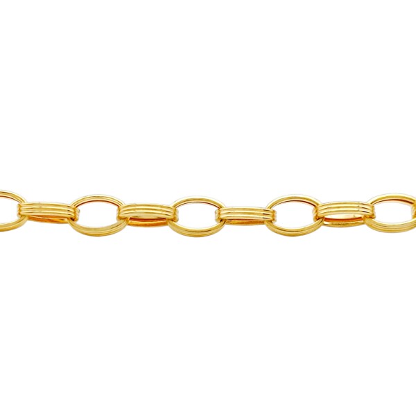 Pulsera Eslabones-Oro bajo-Sin Piedra-PU8002 sinpiedra