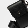 Porta celular Maldiva en cuero graneado Negro