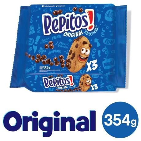 Pack X3 Galletas Pepitos 756 Tripack 357GR AZUL