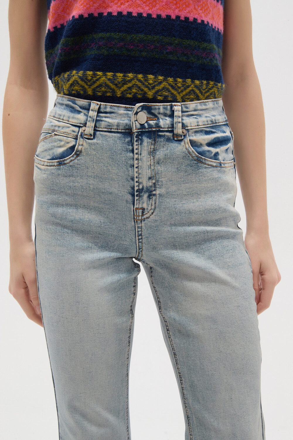 Pantalon Strada Celeste Grisaceo