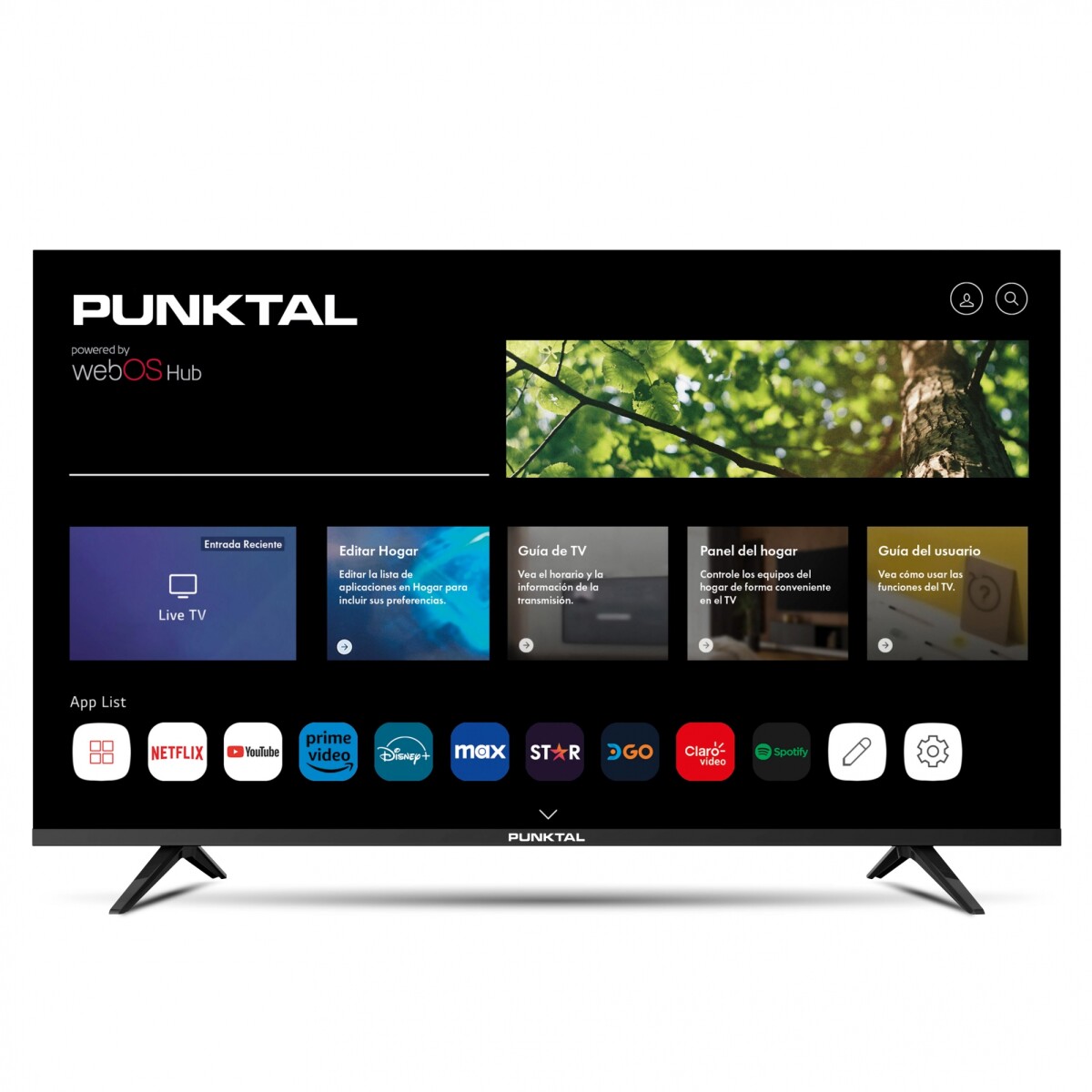 Televisor led smart tv 65" Punktal frameless Ultra HD 4K 