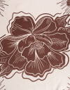 Pañuelos Raso Estampados Varios: Animal Print/Rayado/Flores Pañuelo Con Estampa De Flor Ikat - Combinacion Bicolor
