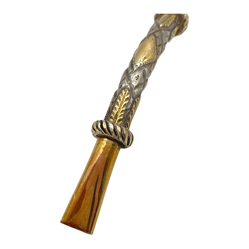 BOMBILLA MELO PLATA Y ORO 16 bmpo16po
