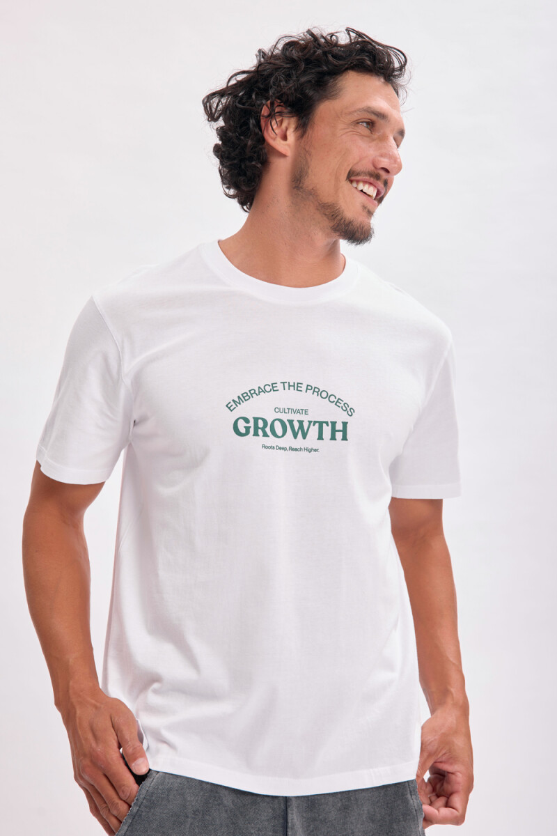 Remera estampa - Texto Blanco 