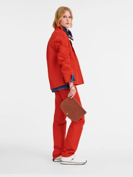 Longchamp- Clutch de cuero con muñequera, Épure 0
