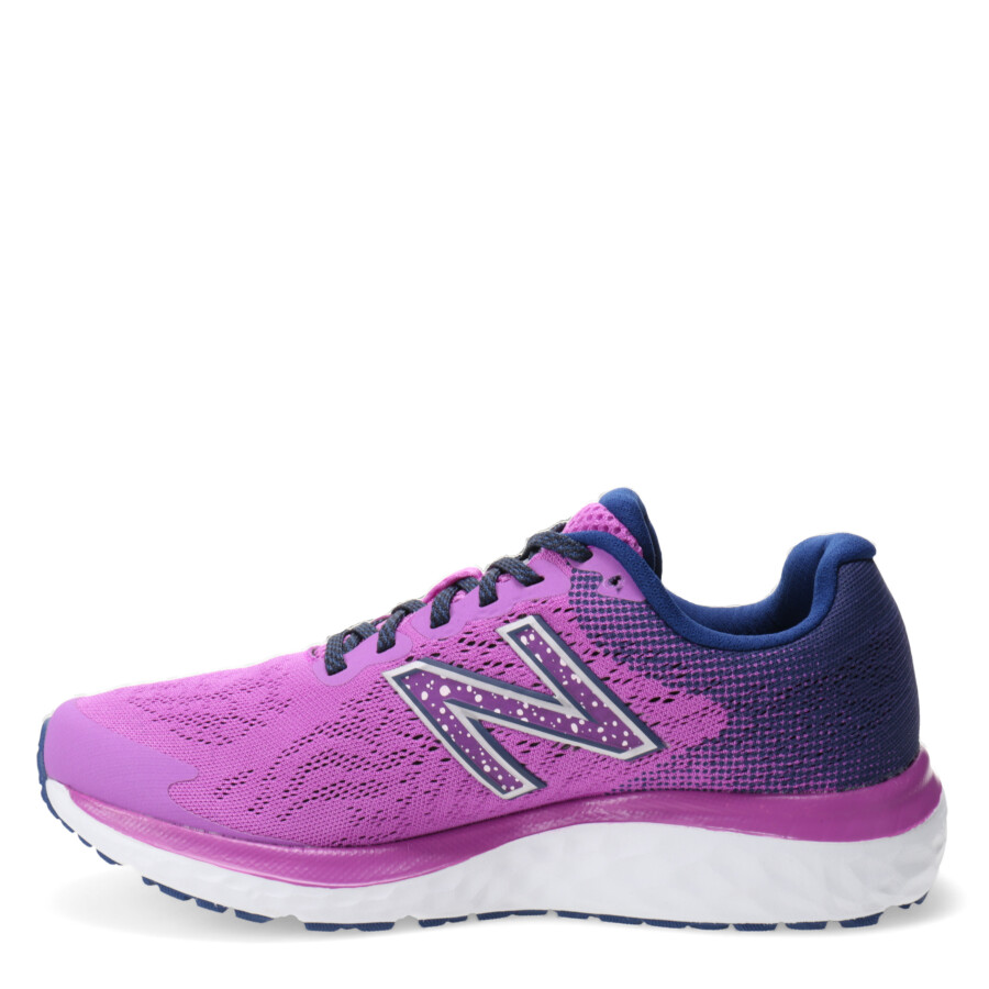 Championes de Mujer New Balance Fresh Foam 680 V7 Violeta - Azul Marino