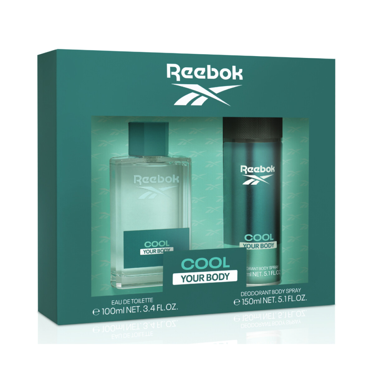 Set Perfume Reebok Cool Your Body Set EDT 100ml + Body Spray 150ml 