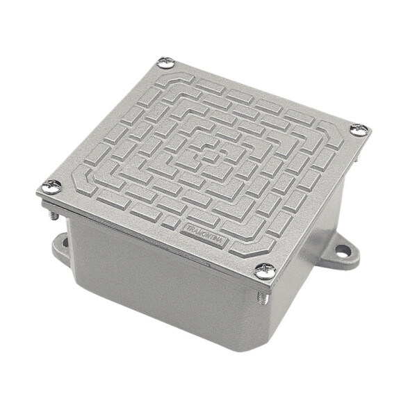 Caja de piso ciega con tapa 300 x 300 x 120mm TE9512