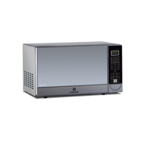 MICROONDAS INDURAMA 20L MWI-20CR DISPLAY LED CON RELOJ Acero