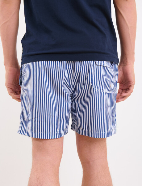 450628 SHORT HARRINGTON LABEL Azul Piedra / Blanco