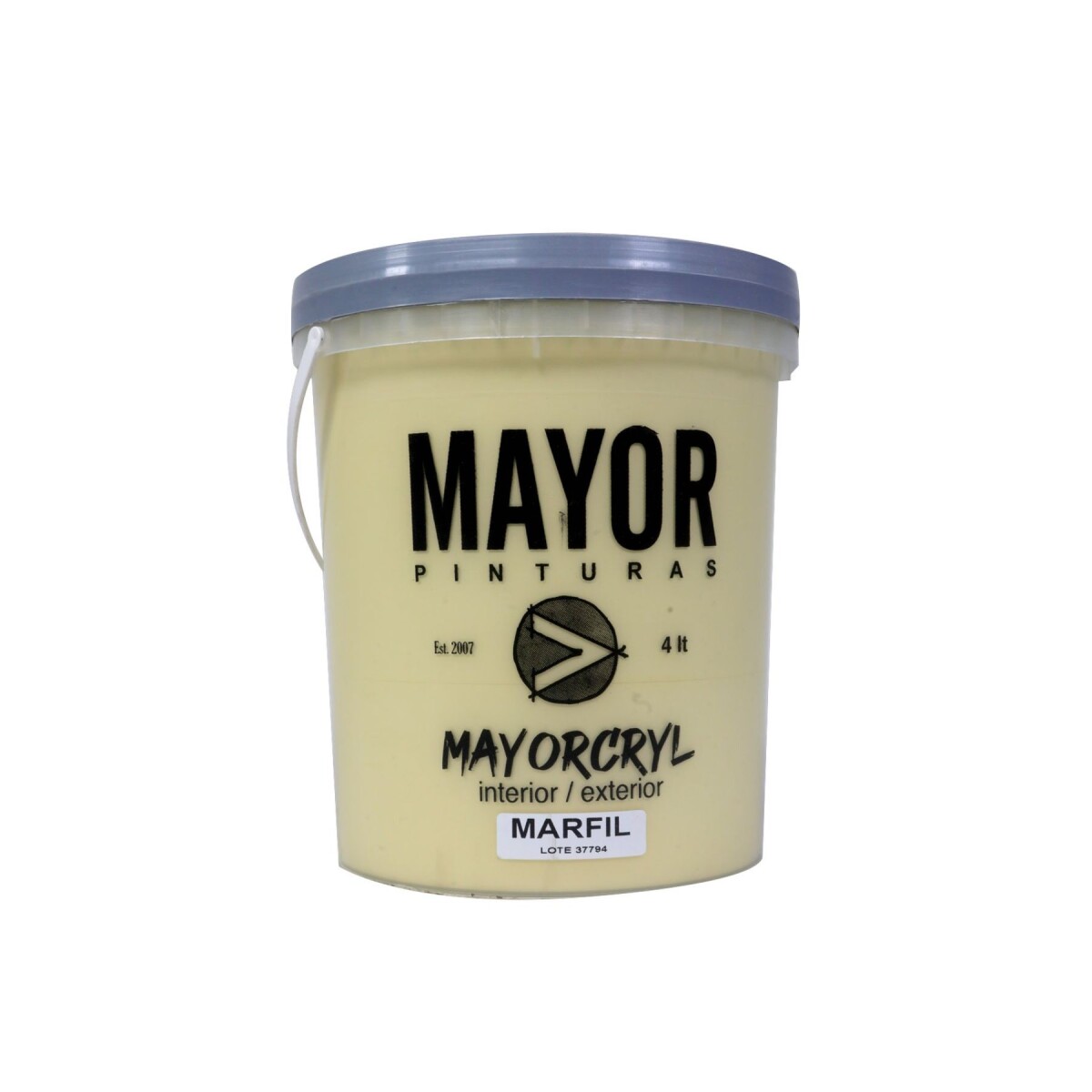 PINTURA INTERIOR EXTERIOR COLOR MAYOR 4LT MAYORCRYL - Marfil 