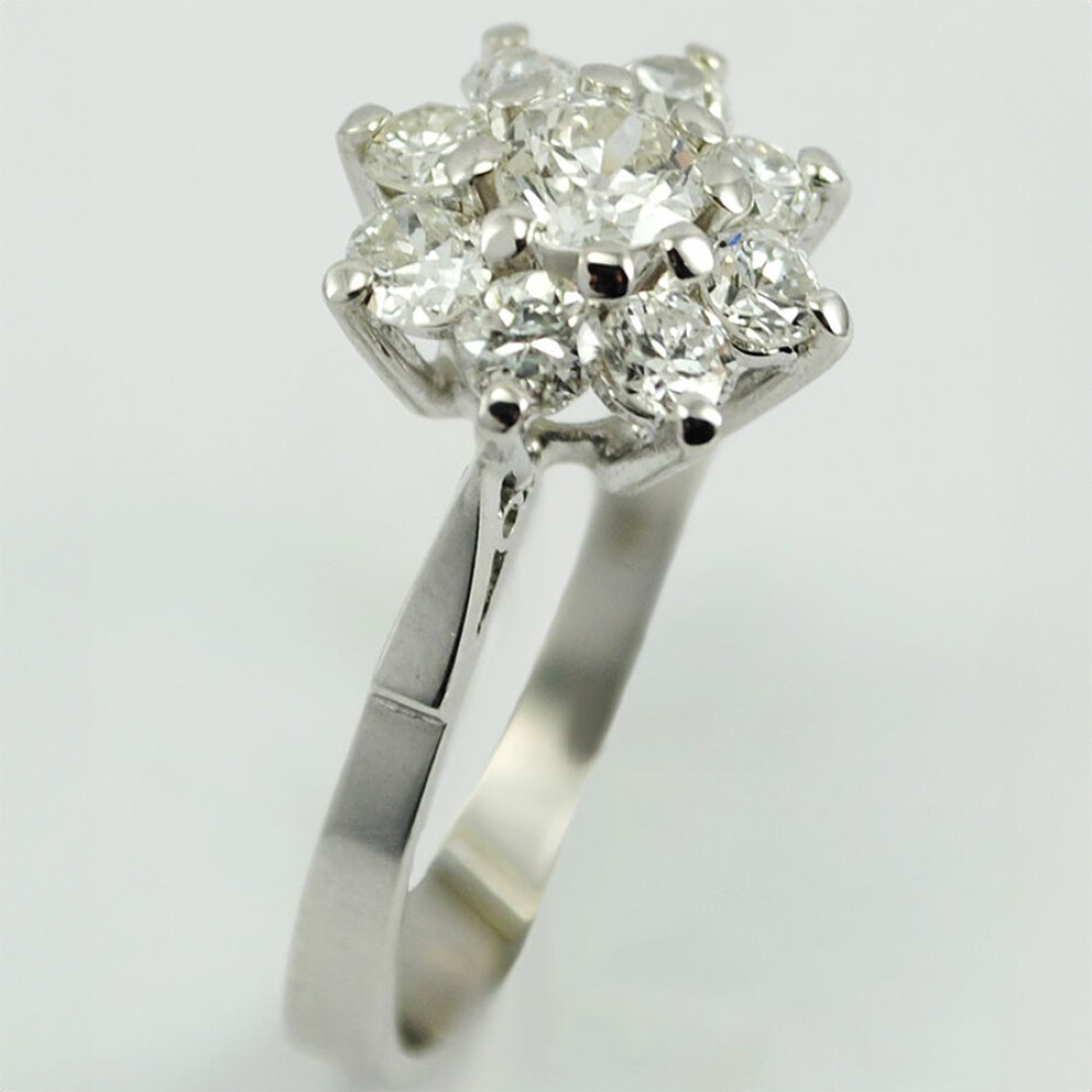 Anillo Oro Blanco 18K Y Brillantes Anillo Oro Blanco 18K Y Brillantes