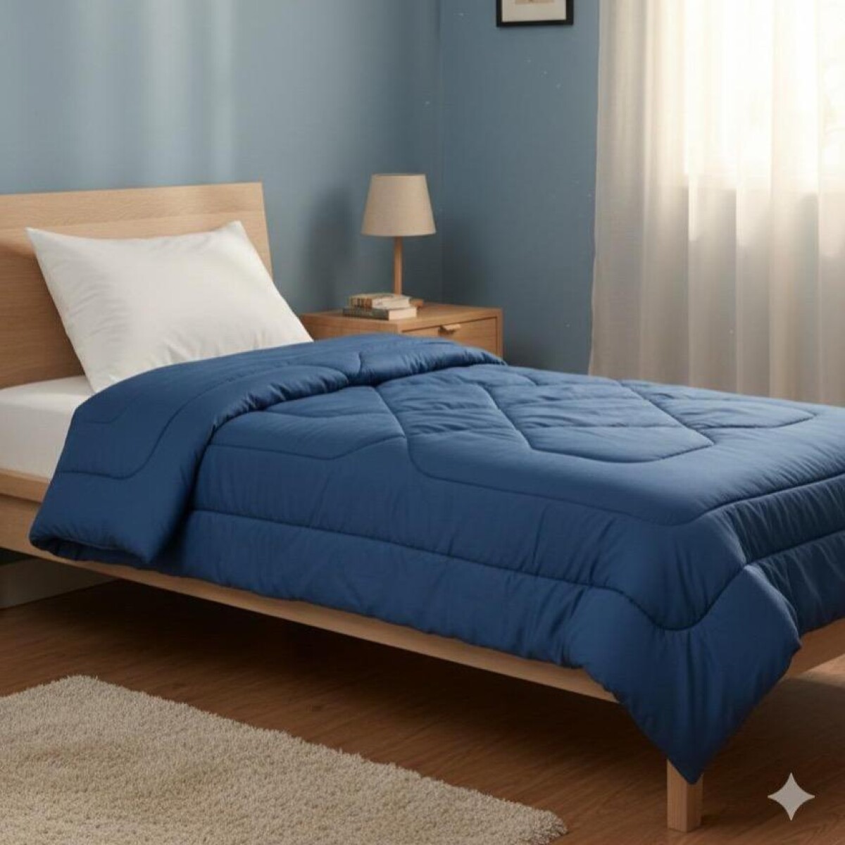 Acolchado Red Flex 2 Plazas Sommier – Máximo abrigo y cobertura - AZUL MARINO 