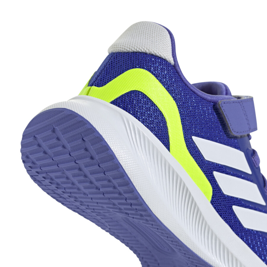 Championes de Niños Adidas Run Falcon 5 JRS Azul - Blanco - Fluor