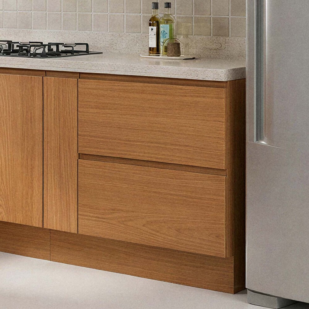 BAJO MESADA 80 CM MDF-Y-MDP MARRON GÉNOVA