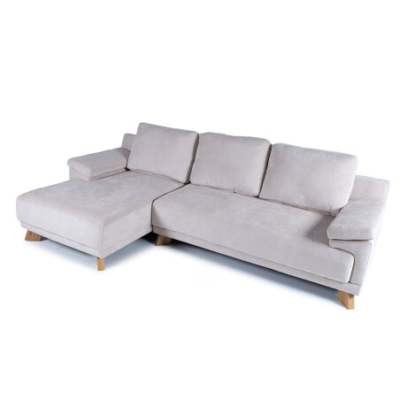 Rinconera Adalia - Tela Microfibra - Chaise izquierdo 12072 (Beige)