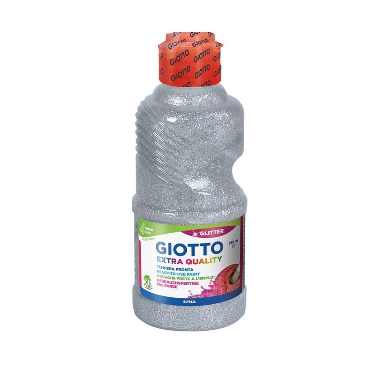 Témpera Giotto Glitter Plata – 250?ml 